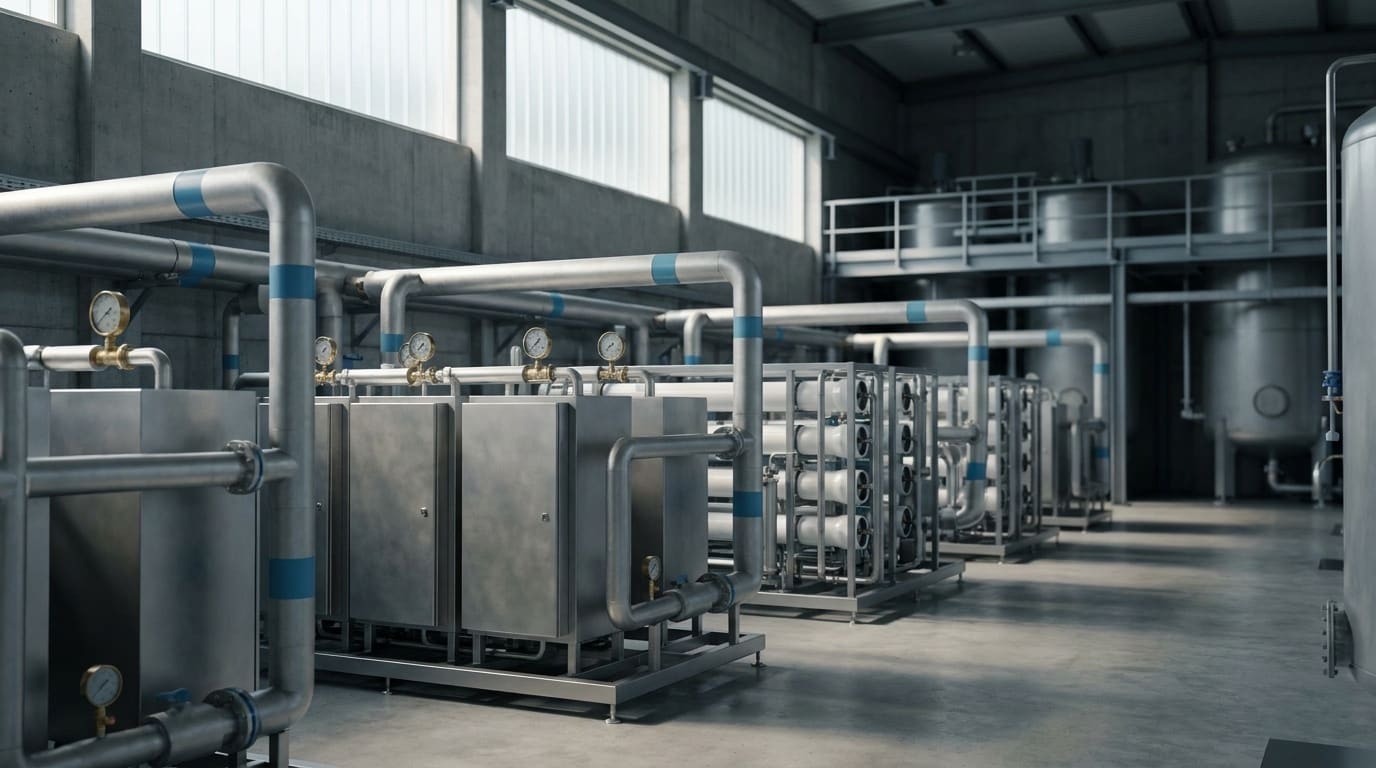 Skytech Water üretim sistemi — paslanmaz çelik yerinde dezenfektan üretim ünitesi